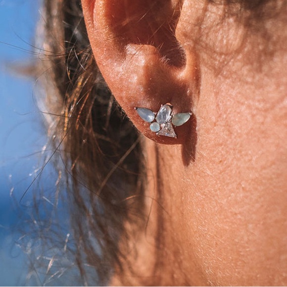 Pura Vida Skylar Gemstone Stud Earrings NWT - Picture 7 of 7